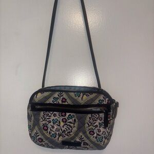 Vera Bradley Gray Floral Crossbody Bag